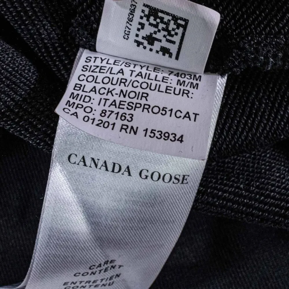Canada Goose Huron Hoodie Black Medium Made In Italy Luxury Designer Pullover - Picture 7 of 16